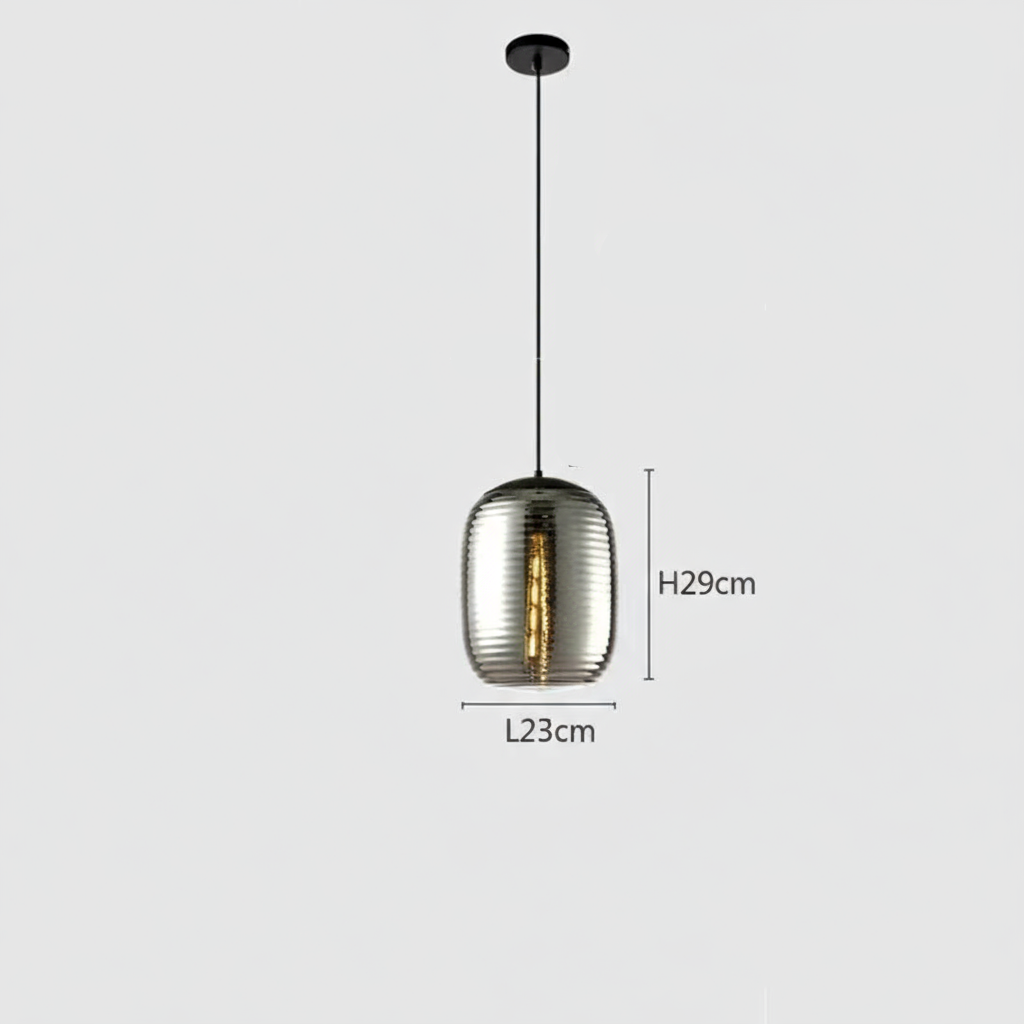 Postmodern glass pendant lamp