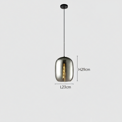 Postmodern glass pendant lamp