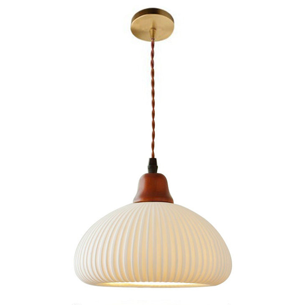 Handcrafted White Ceramic Light