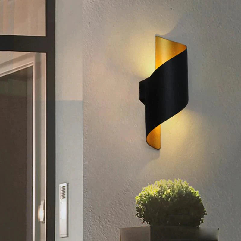 Spiral Design LED Wall Sconce