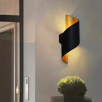 Spiral Design LED Wall Sconce