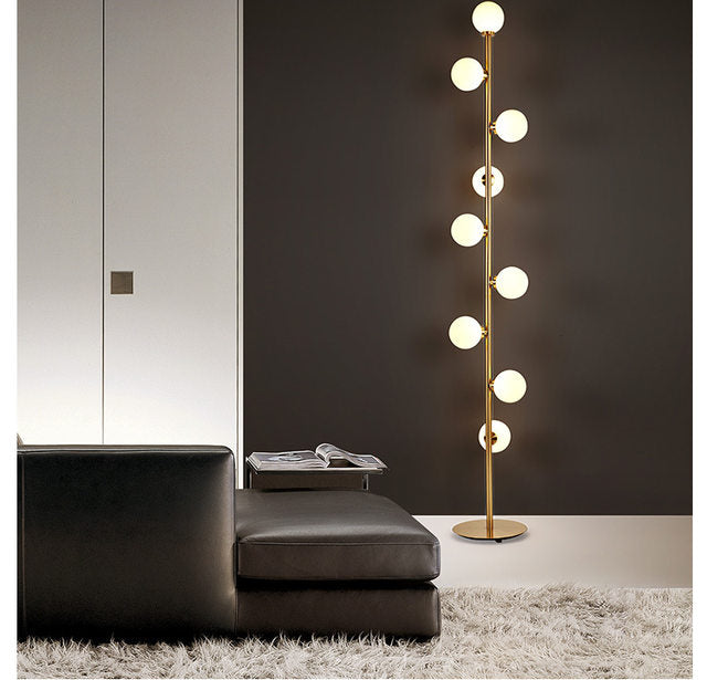 Decorative Glass Orb Floor Lamp