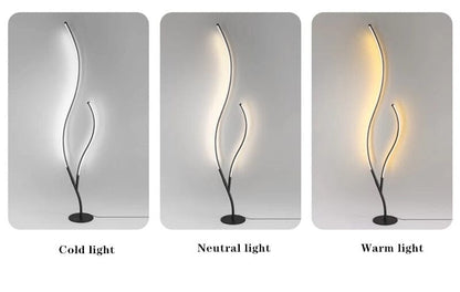 Abstract Nature-Inspired Floor Lamp