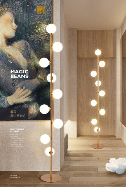 Decorative Glass Orb Floor Lamp
