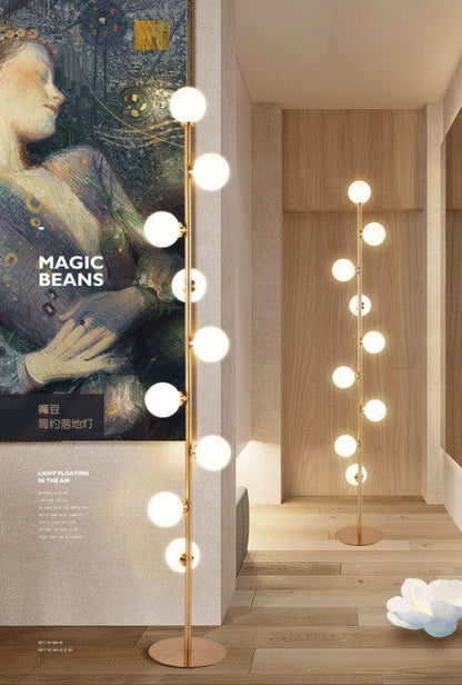 Decorative Glass Orb Floor Lamp