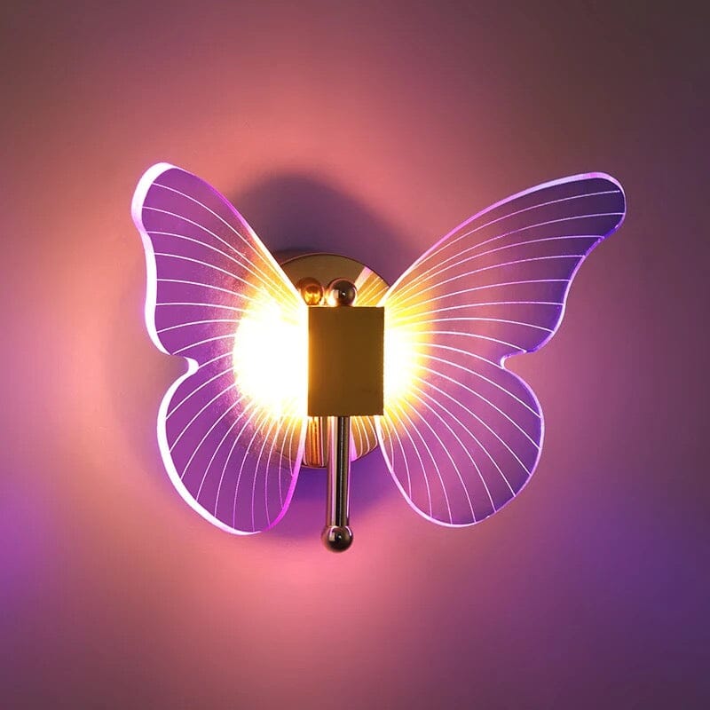 Modern Acrylic Butterfly Sconce