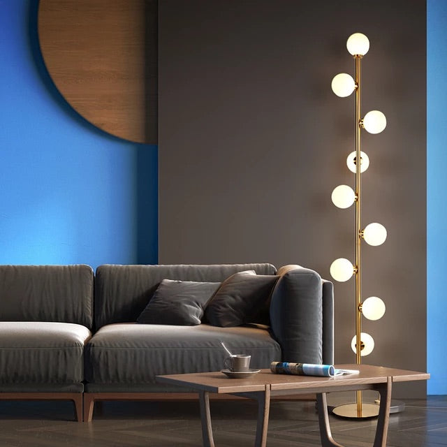 Decorative Glass Orb Floor Lamp