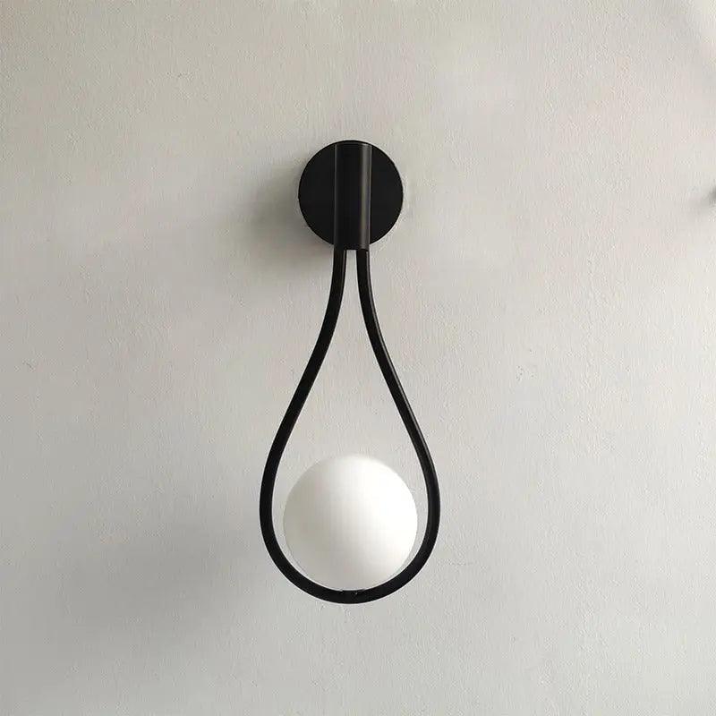 Orvenna Teardrop Iron Globe Wall Light