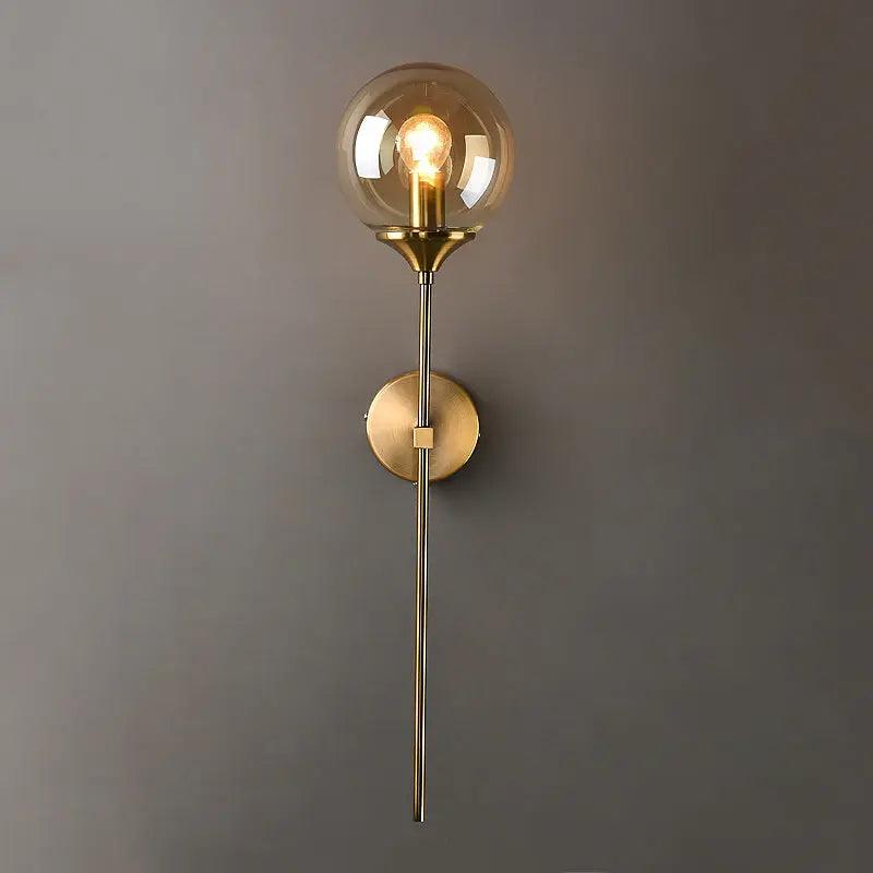 Velmira Mid-Century Glass Globe Wall Light