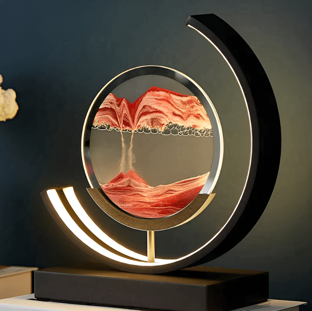 Sandveil Minimalist Aluminium Sand Art Table Lamp
