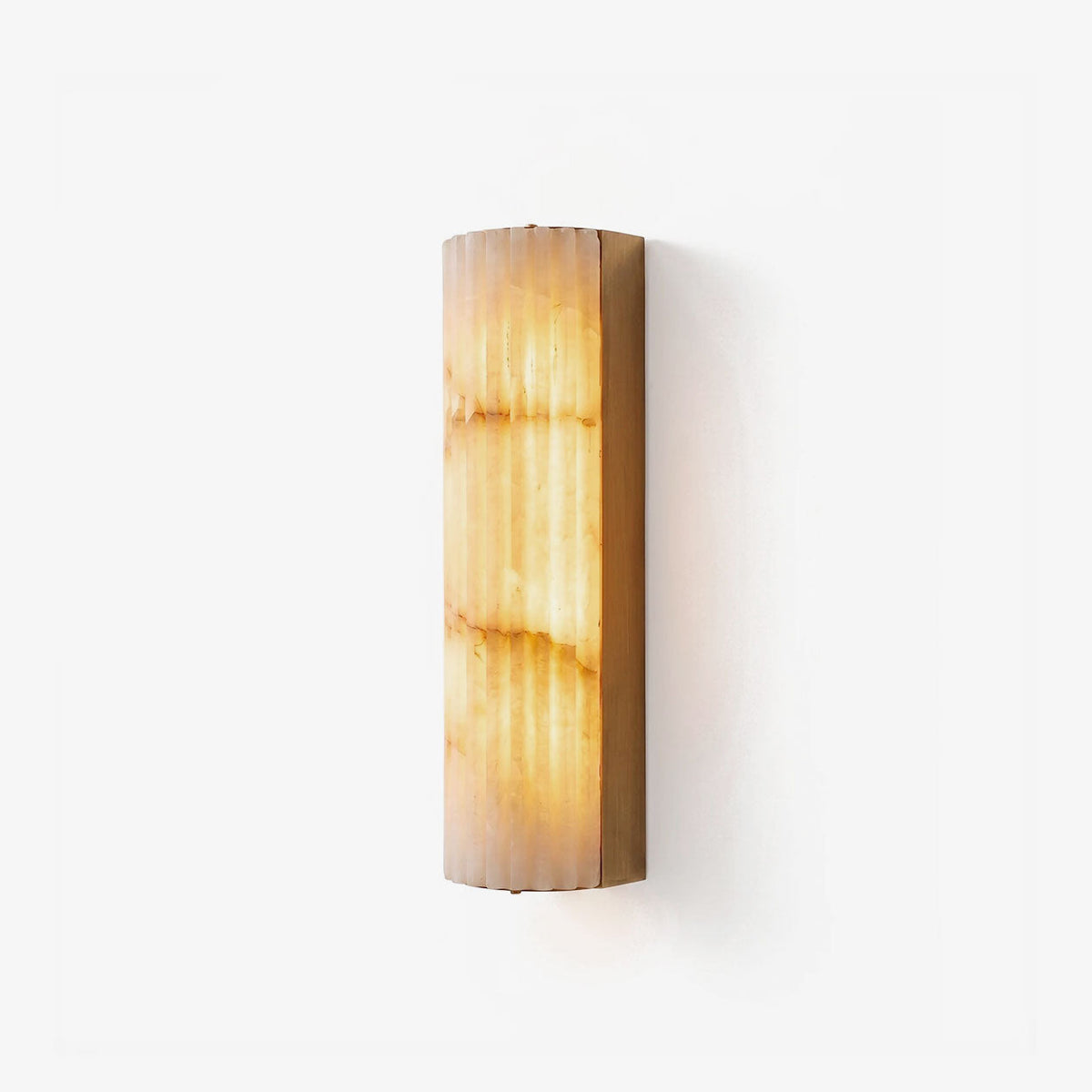 Rivenna Minimalist Fluted Alabaster Wall Light