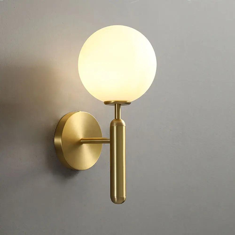 Ophira Modern Glass Globe Wall Light