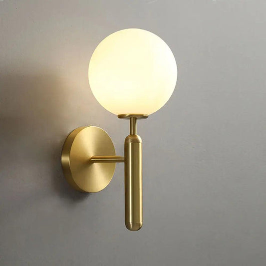 Ophira Modern Glass Globe Wall Light