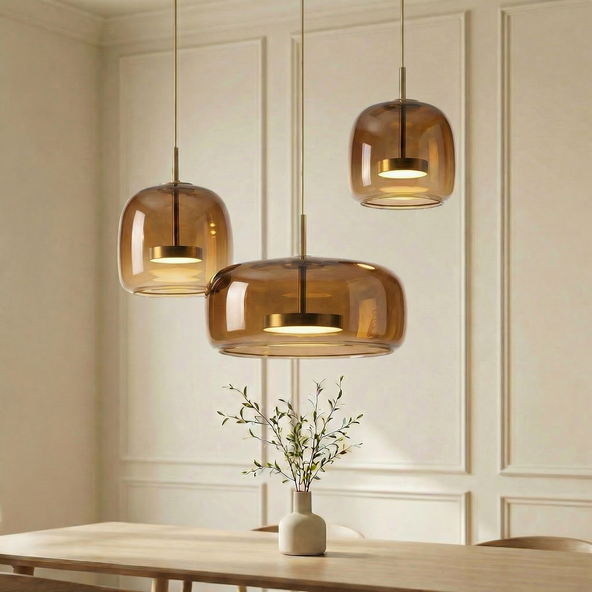 Lumira Nordic Tinted Glass Pendant Light