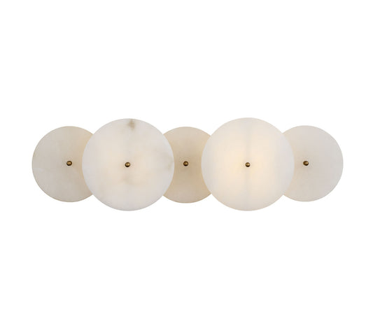 Lunavey Modern Alabaster Disc Vanity Light