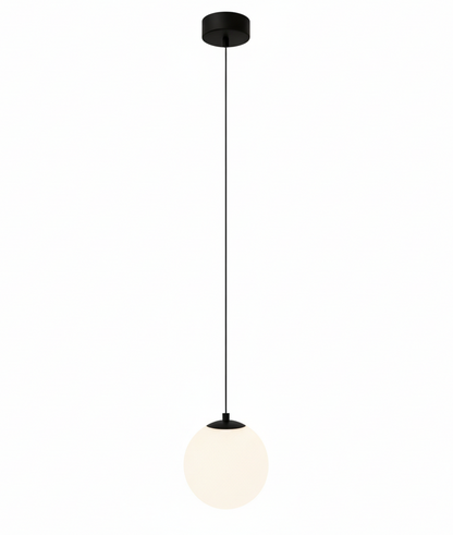 Solvara Nordic Opal Glass Globe Pendant Light