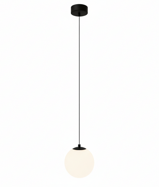 Solvara Nordic Opal Glass Globe Pendant Light