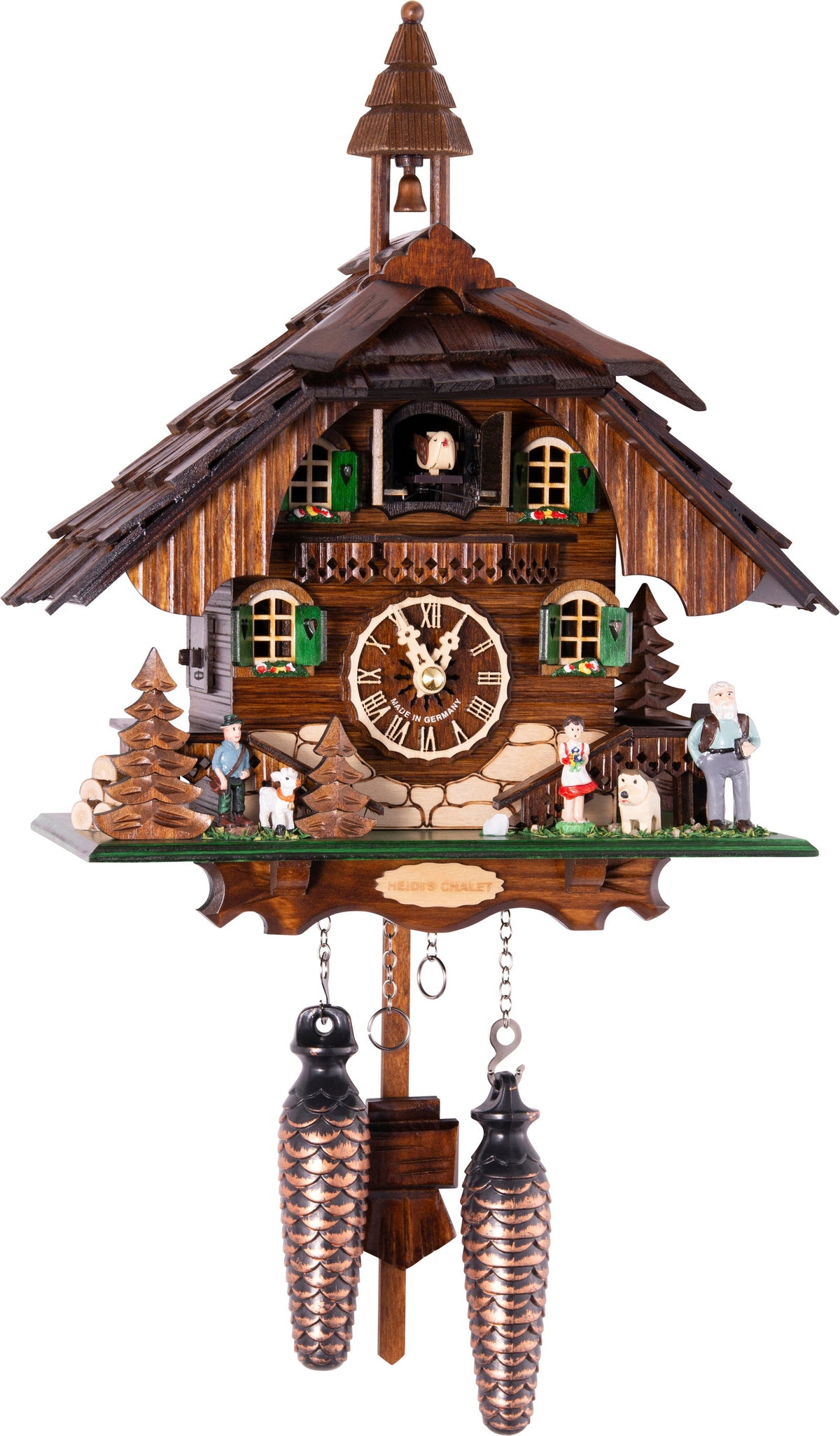 Almvera Alpine Chalet Wood Cuckoo Clock