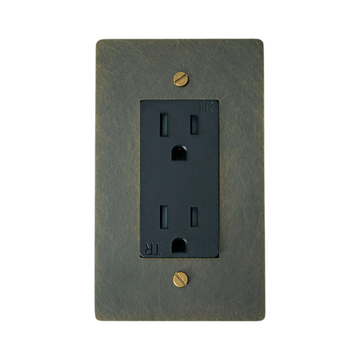 Corvanel Traditional Brass Duplex Socket Outlet