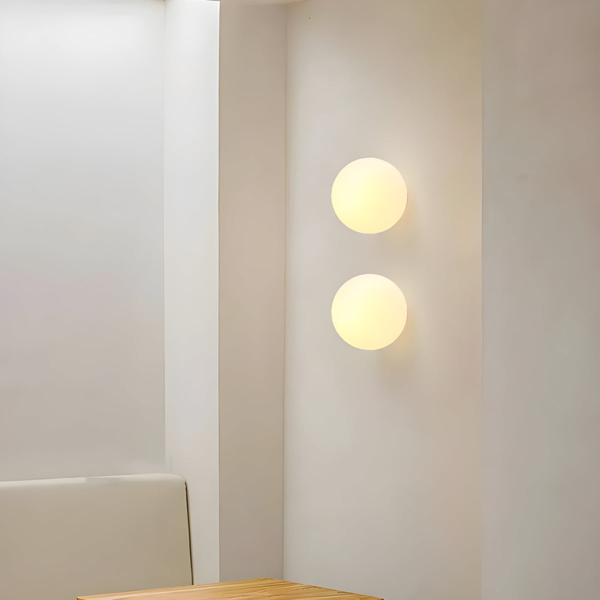 Orbelle Minimalist Frosted Glass Wall Light