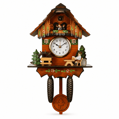 Corlinda Rustic Wood Cuckoo Clock