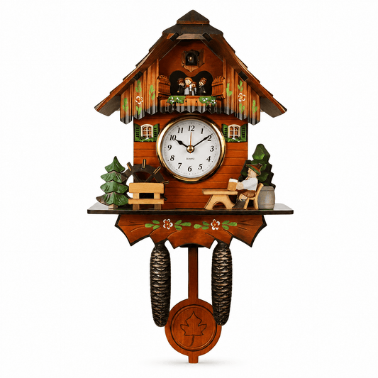 Corlinda Rustic Wood Cuckoo Clock