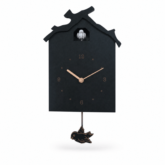 Dunmere Minimalist Wood Pendulum Cuckoo Clock