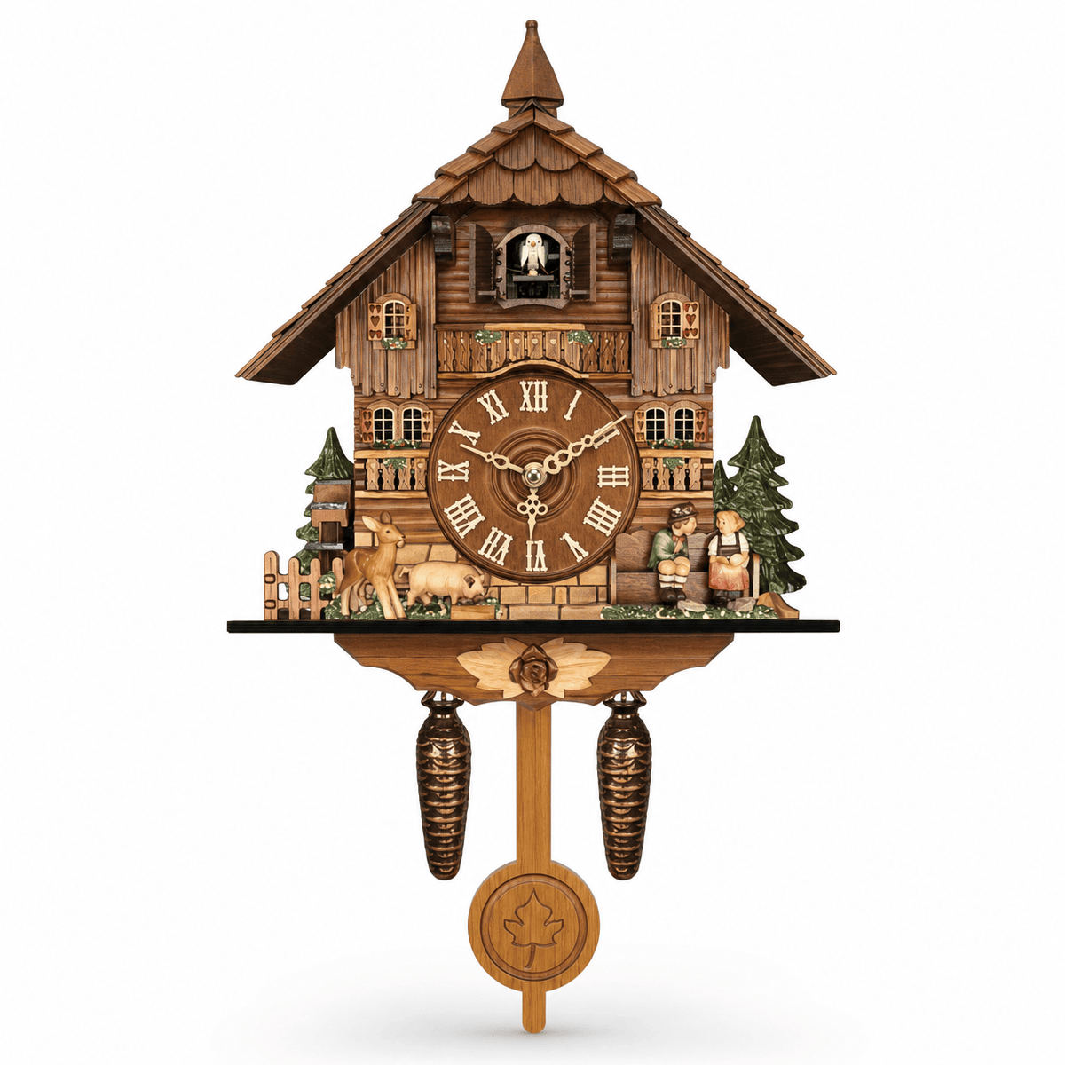 Brenvika Alpine MDF Pendulum Cuckoo Clock