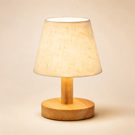Elarion Scandinavian Oak Table Lamp