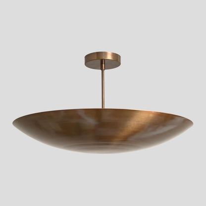 Domavell Mid-Century Brass Dome Chandelier