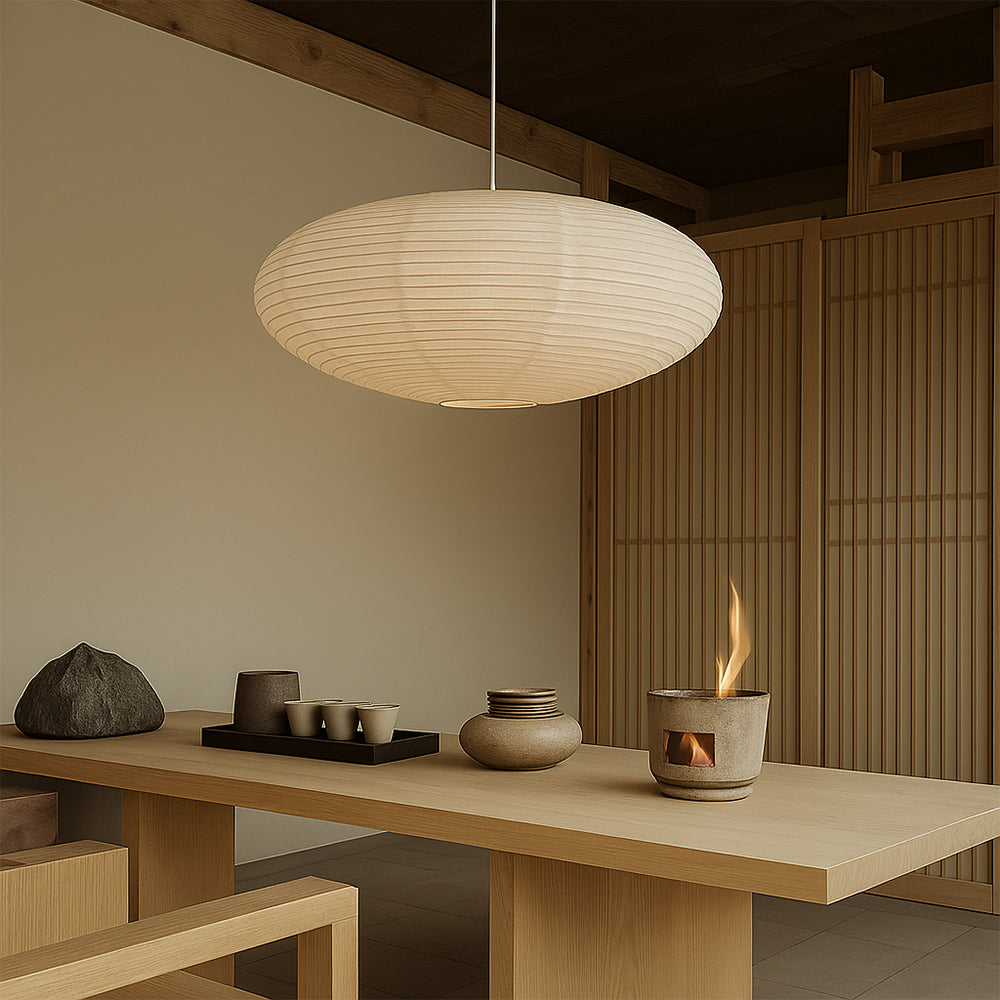 Kaiwabi Japandi Cotton Paper Pendant Light