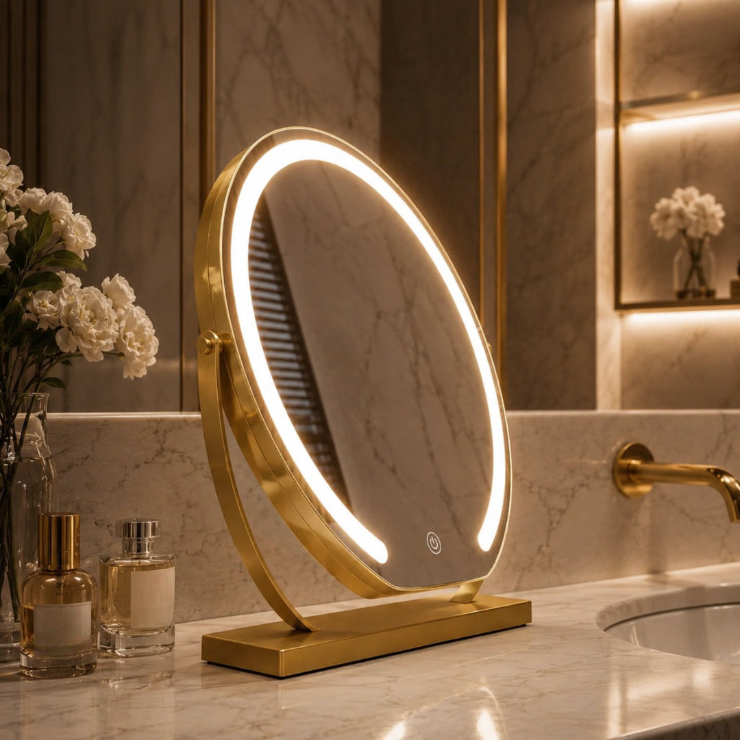 Grenvale Art Deco Brass Table Lamp