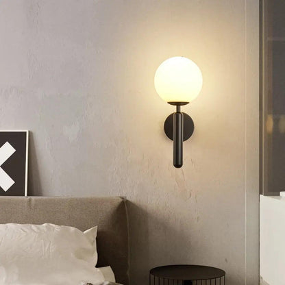 Ophira Modern Glass Globe Wall Light