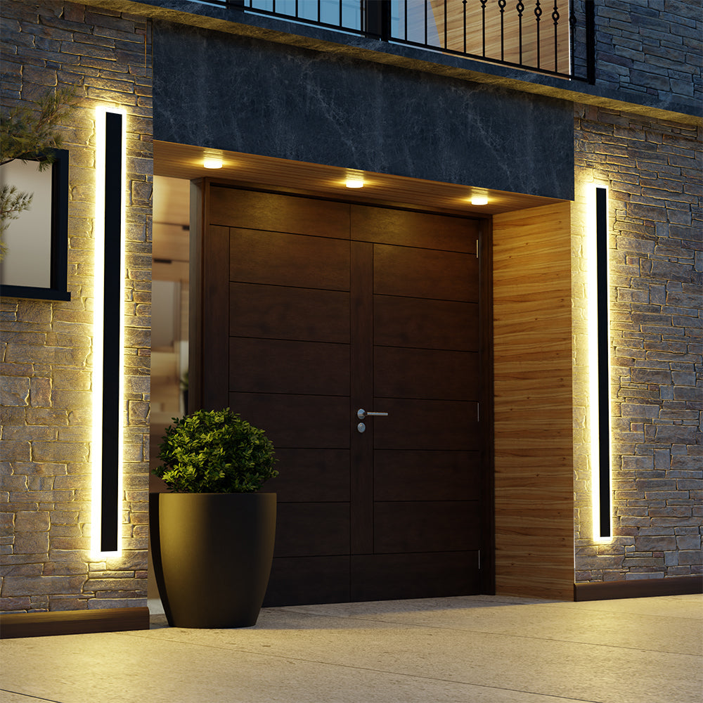 Halvenn Minimalist Acrylic Pane Outdoor Wall Light
