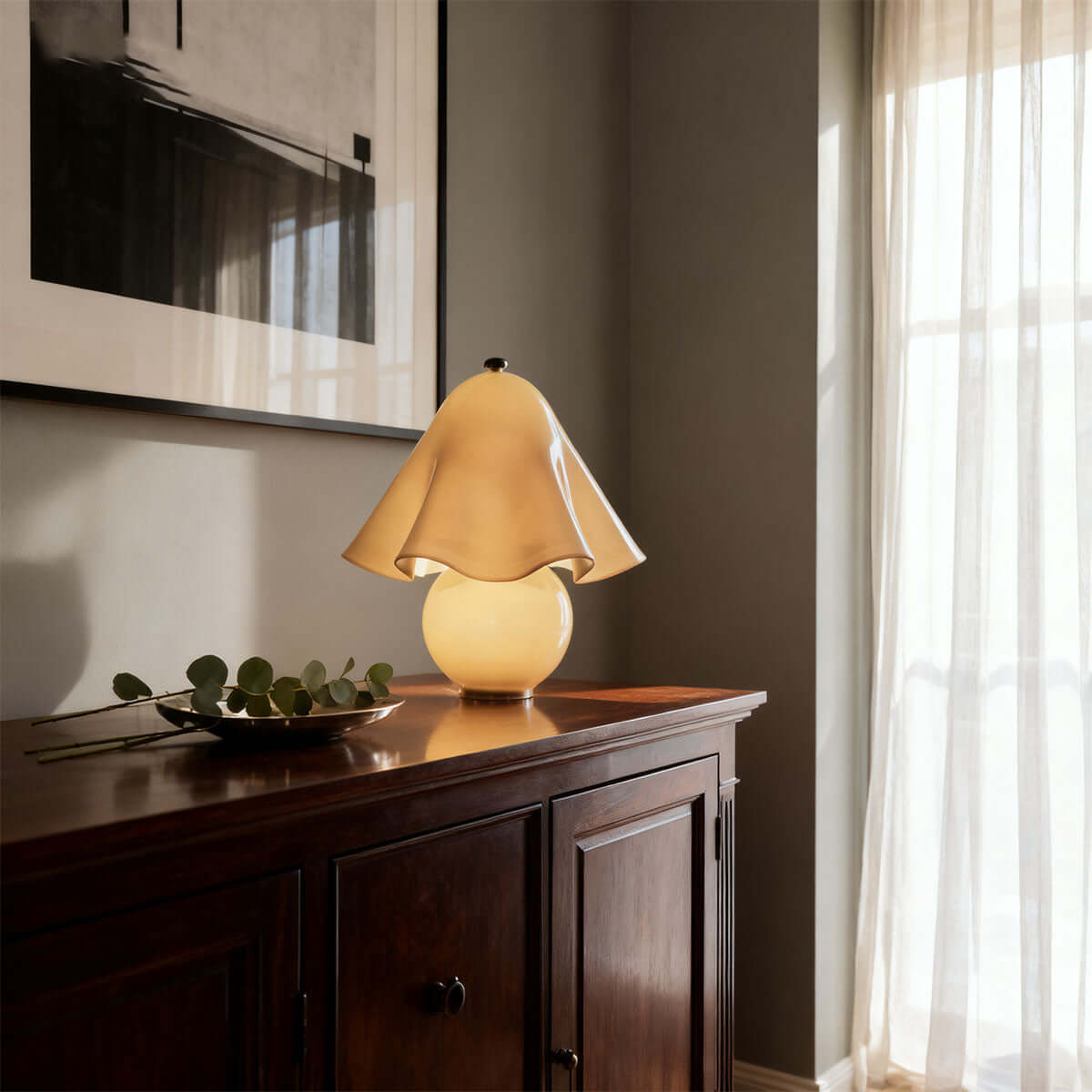 Halcyra Boho Ceramic Table Lamp