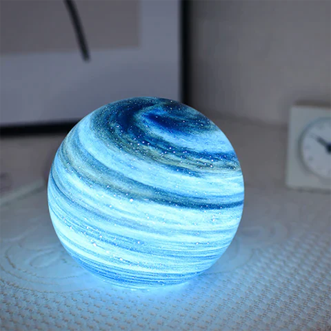 Selenora Celestial Glass Moon Table Lamp