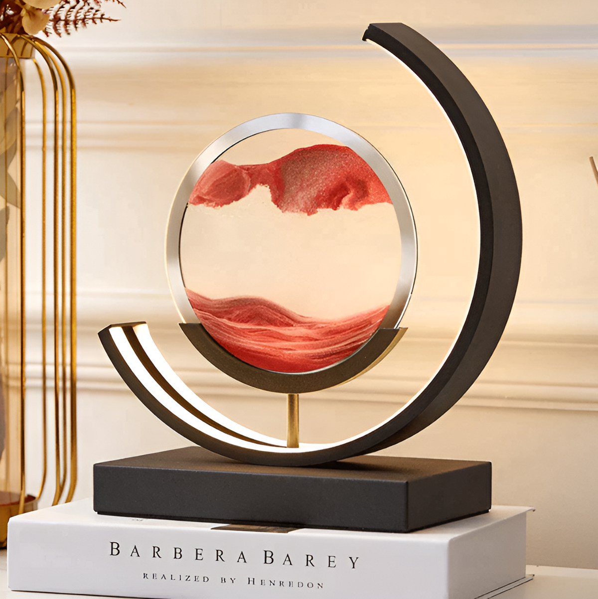Sandveil Minimalist Aluminium Sand Art Table Lamp