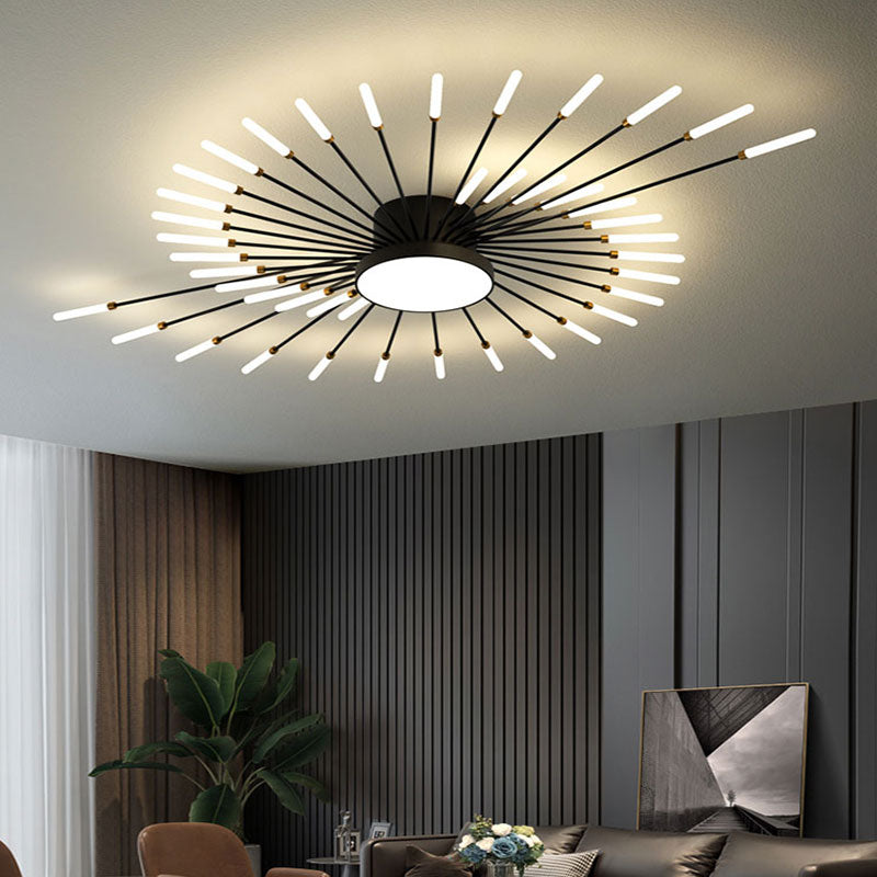Pyrenna Starburst Metal Firework Ceiling Light