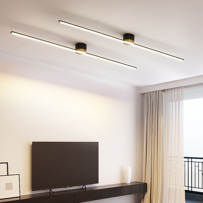 Filara Minimalist Metal Linear Ceiling Light