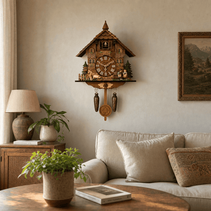 Brenvika Alpine MDF Pendulum Cuckoo Clock