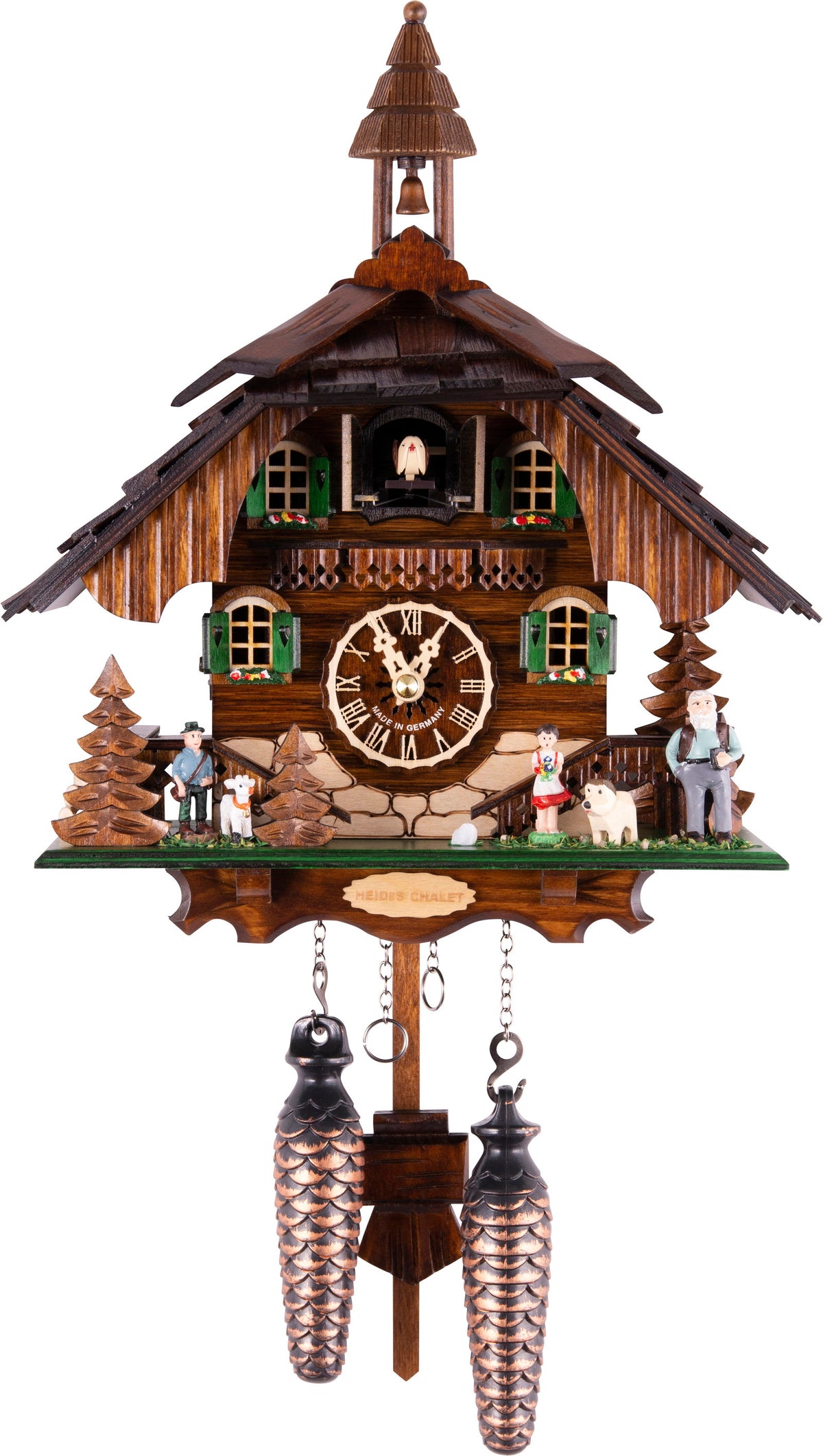Almvera Alpine Chalet Wood Cuckoo Clock