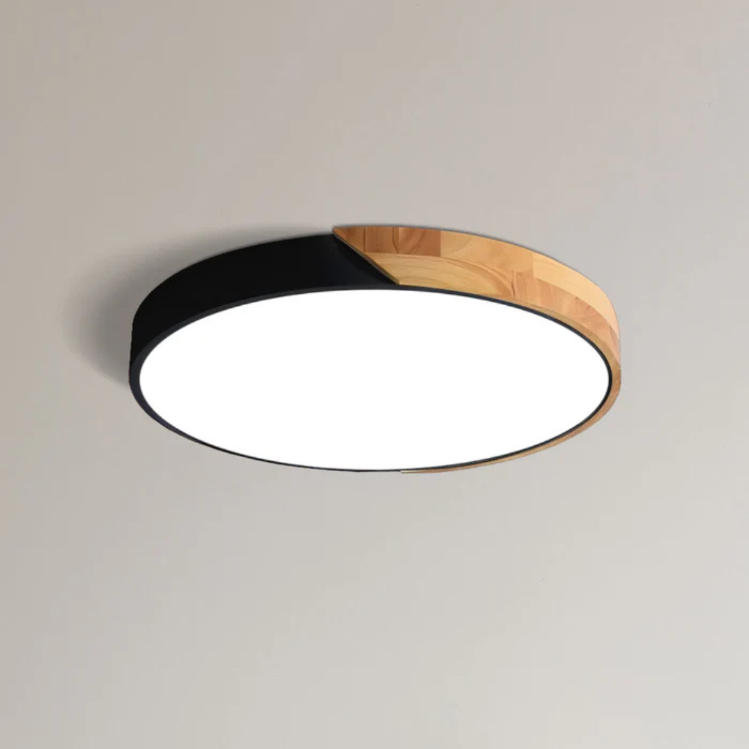 Skalvi Scandinavian Wood Ceiling Light