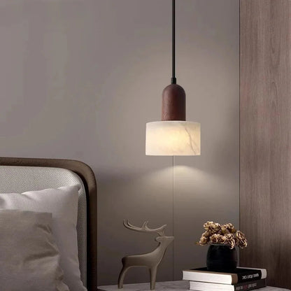Sarelle Japandi Jade Marble Pendant Light