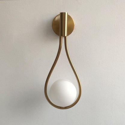 Orvenna Teardrop Iron Globe Wall Light