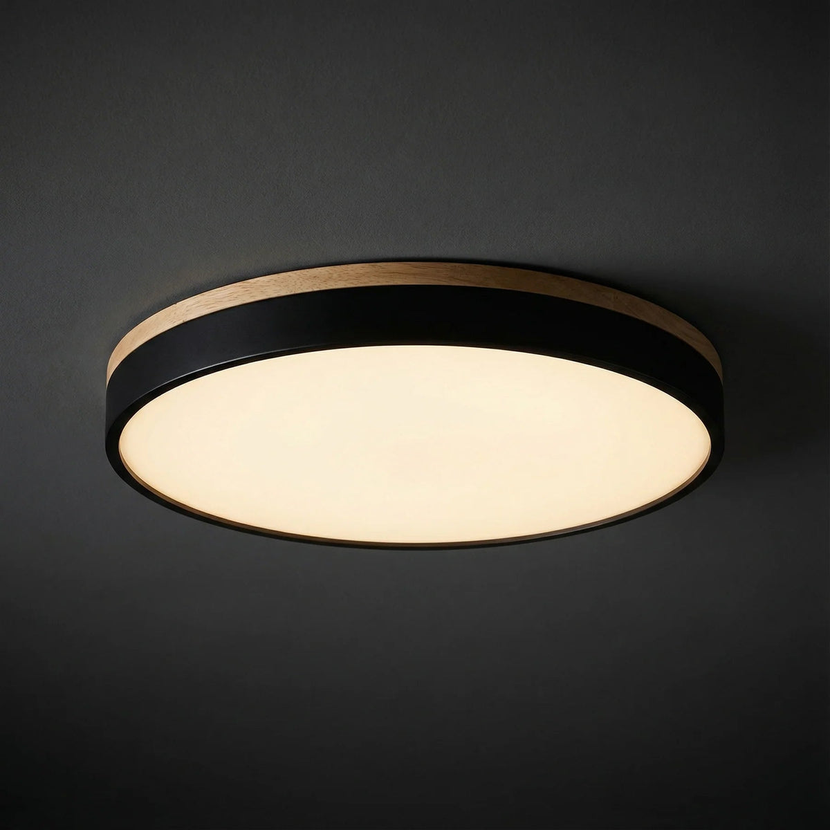 Lumbra Minimalist Wood Flush Ceiling Light
