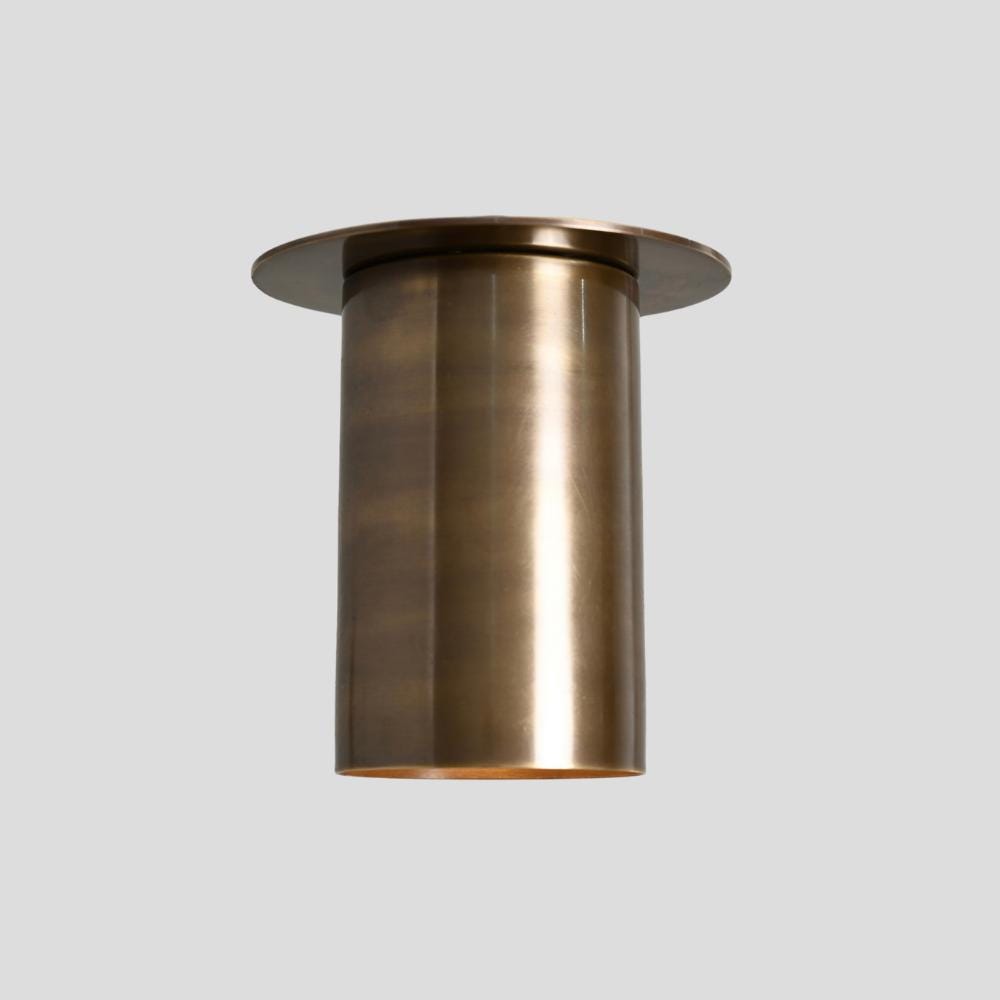 Tubrino Minimalist Brass Cylinder Ceiling Spotlight