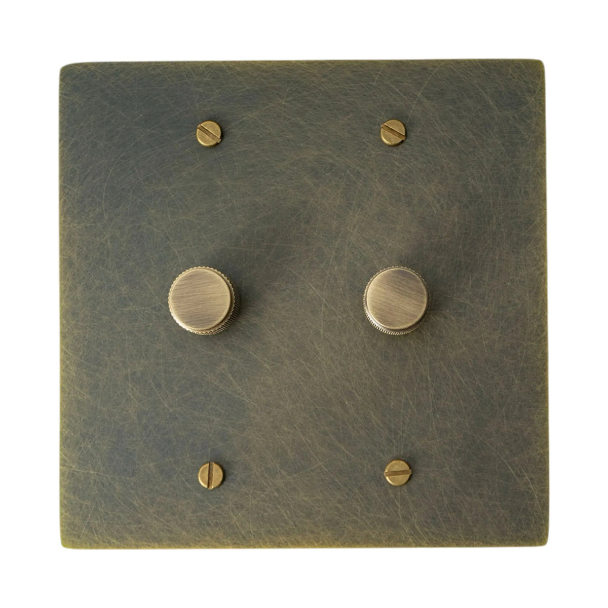 Bellardo Vintage Brass 2-Gang Rotary Dimmer Switch