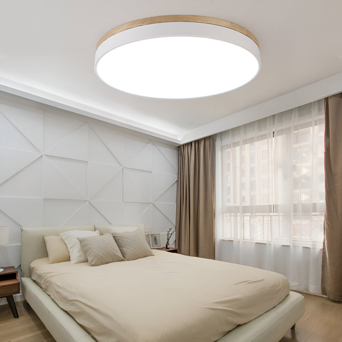 Calluvia Nordic Acrylic Flush Ceiling Light