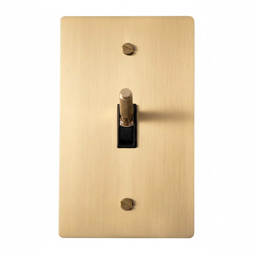 Ivarelle Vintage Solid Brass 1-Gang Toggle Switch