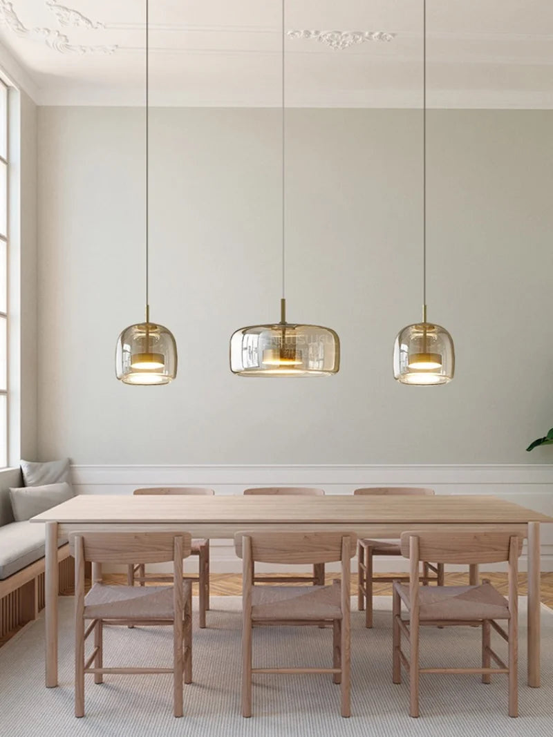 Lumira Nordic Tinted Glass Pendant Light